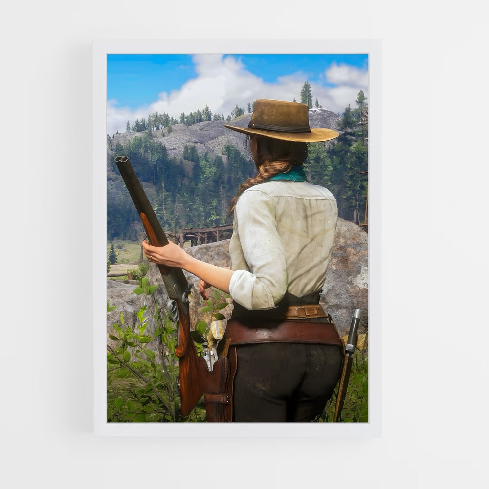 Poster La Frontière Sanguinaire – affiche Red Dead Redemption (vue 3)